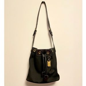 Dooney & Bourke Canvas/Leather Bucket Bag